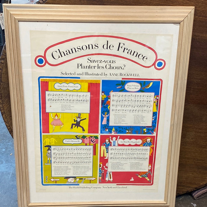 CHANSONS DE FRANCE MUSIC LARGE PRINT