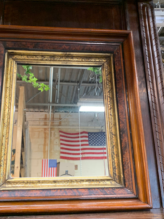 VICTORIAN ERA MIRROR WITH GOLD LEAF FILLET CIRCA 1880’s