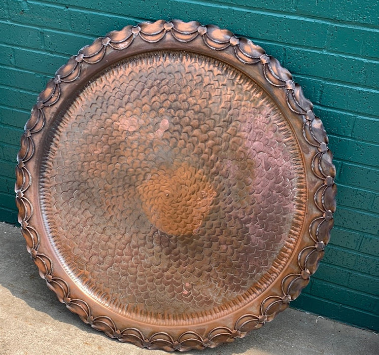 LARGE COPPER TRAY TABLE TOP