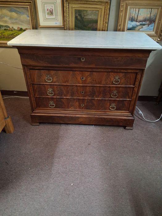 CHARLES X MARBLE TOP 5 DRAWER