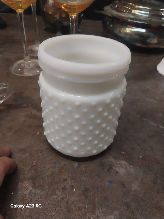 MILK GLASS JAR