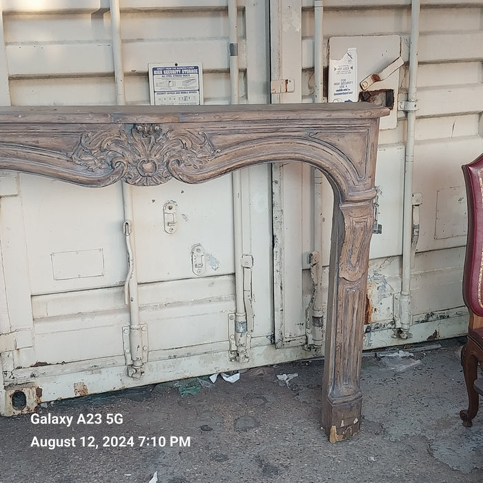 LOUIS XV STYLE PAINTED MANTLE AS FOUND