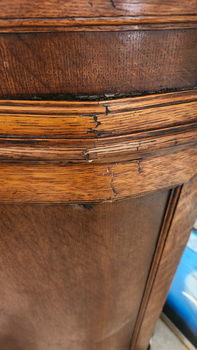 FRENCH LOUIS XV CARVED OAK MARBLE TOP SERVER - AS FOUND SIDES