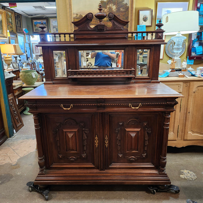 LARGE MAHOGANY DESSERT / SERVING BUFFET