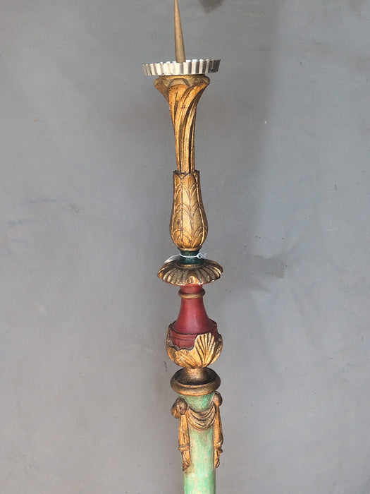 TALL POLYCHROME CANDLE STICK