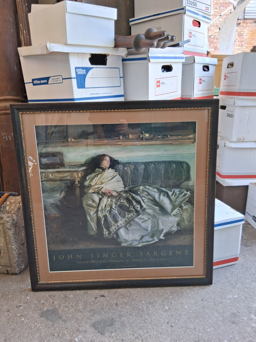 LARGE MUSEUM PRINT OF NATIVE WOMAN BY JOHN SINGER S`ARGENT