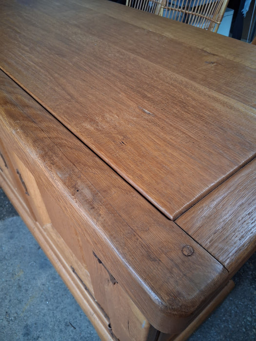 ROUGH HEWN RUSTIC OAK SIDEBOARD