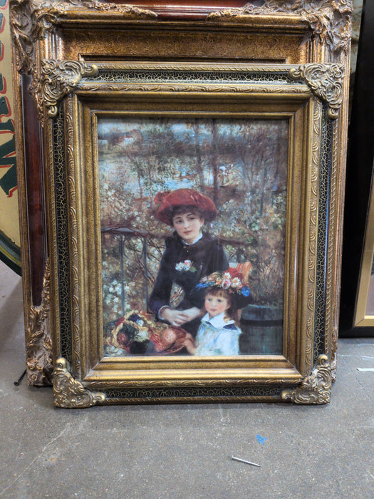SMALL ORNATE FRAMED RENOIR PRINT