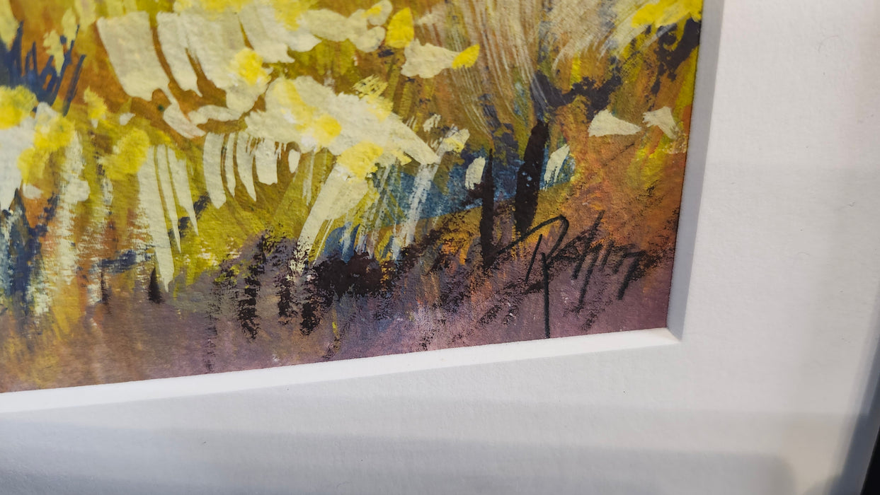 FRAMED OIL PAINTING OF AN ADOBE HOUSE SIGNED BOB ROHM