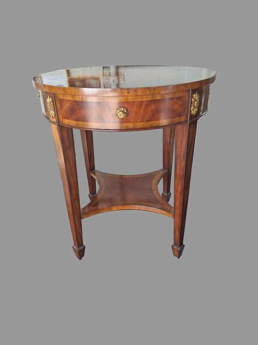 MAITLAND SMITH FEDERAL STYLE INLAID ROUND OCASSIONAL TABLE