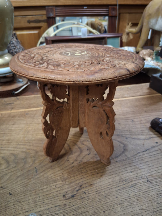 SMALL CARVED INDIAN STAND