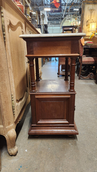 HENRI II MARBLE TOP NIGHT STAND