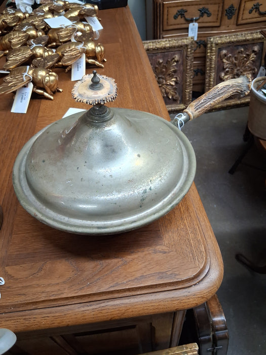 OLD SILVER CHAFING PAN PLATE