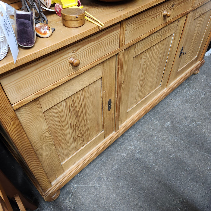 LONG 2 PIECE PINE BOOKCASE