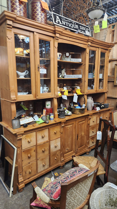 LARGE PINE APOTHECARY CABINET