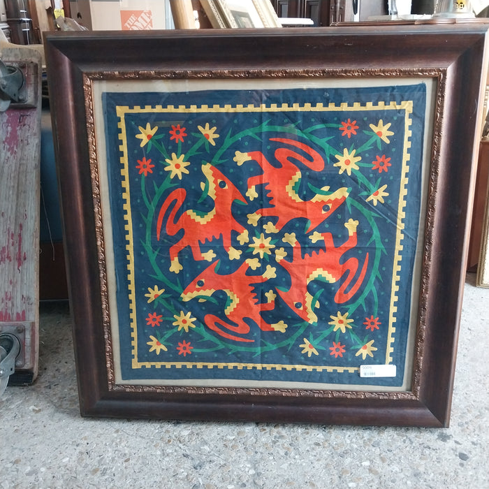 FRAMED COLORFUL SCARF