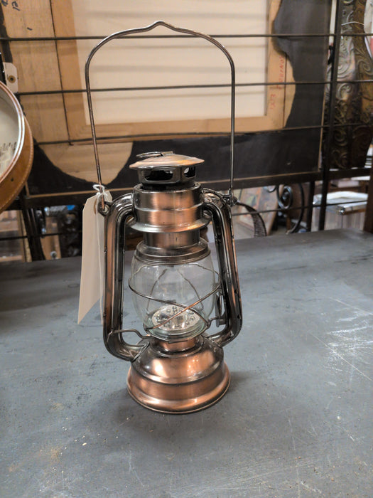 NOT OLD COPPER LANTERN- LED 1 OF 6