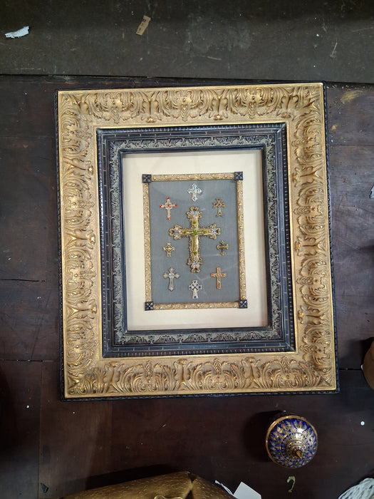 FRAMED VINTAGE CROSSES