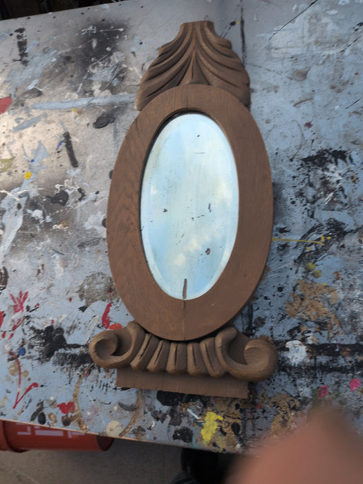 ANTIQUE WOODEN FRAME MIRROR