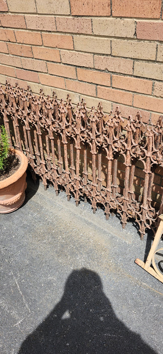 PAIR OF OLD IRON FENCE PANELS