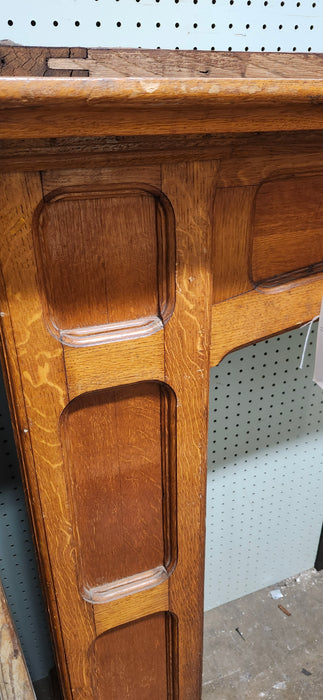 PANELED OAK MANTLE