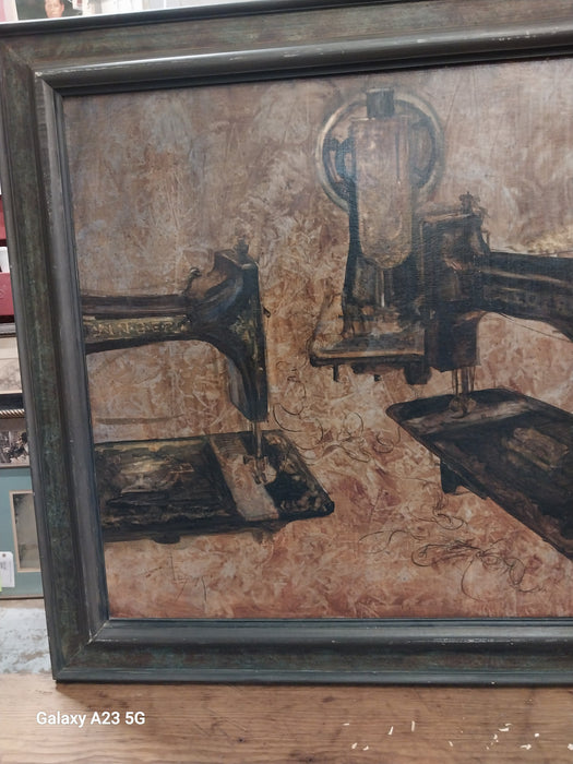 FRAMED SEWING MACHINE GICLEE