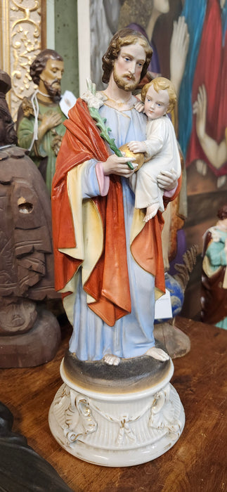 PORCELAIN JOSEPH WITH CHRIST CHILD