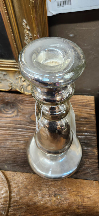 MERCURY GLASS CANDLE STAND