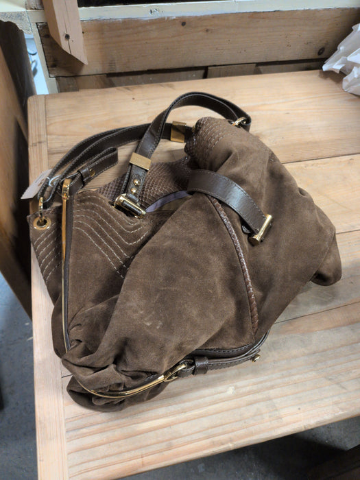 JIMMY CHOO SUEDE SLOUCH BAG