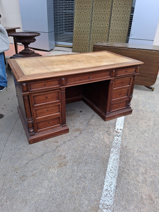 HENRI II LEATHER TOP DESK