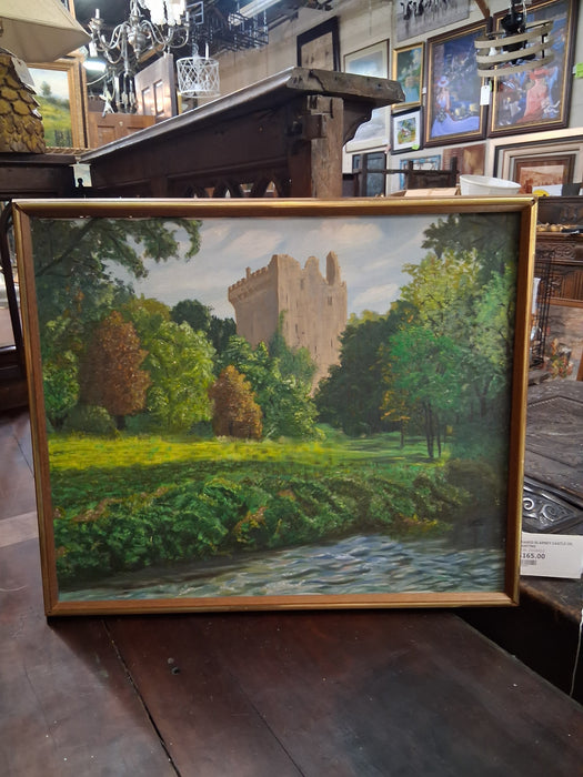 FRAMED BLARNEY CASTLE OIL PAINTING