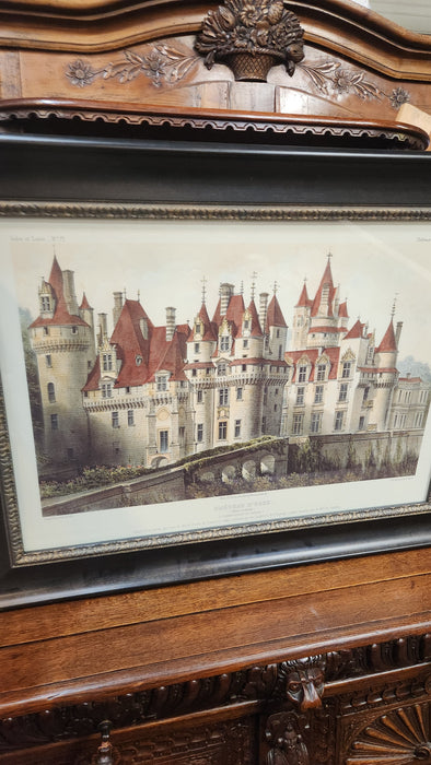 LARGE  CHATEAU PRINT- NOT OLD