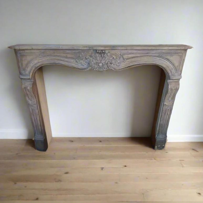 LOUIS XV STYLE PAINTED MANTLE AS FOUND