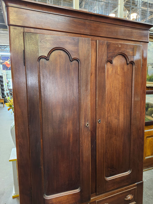 AMERICAN 2 DOOR WALNUT WARDROBE