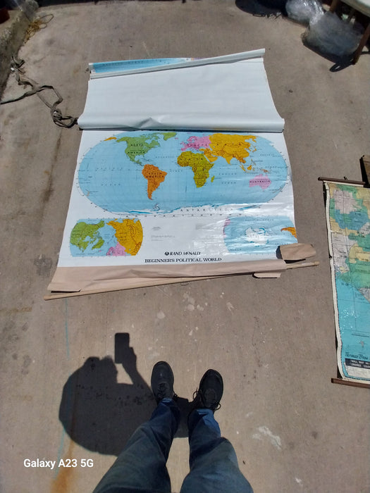 WALL MAP OF THE USA AND A  POLITICAL WALL MAP OF THE WORLD