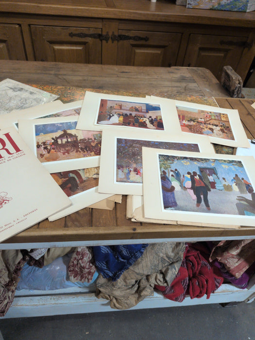 FOLIO OF FIGARI PRINTS