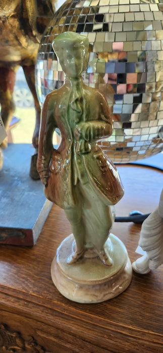 GLAZED BROWN AND GREEN MAN FIGURE