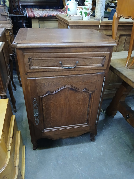 LOUIS XV OAK JAM CABINET-PEGGED