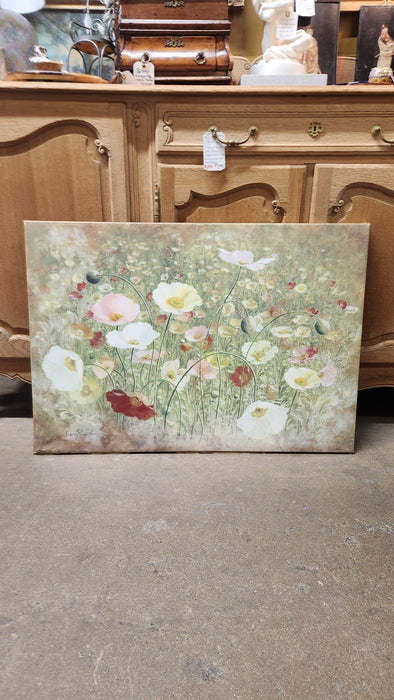 UNFRAMED POPPIES GICLEE PRINT ON CANVAS