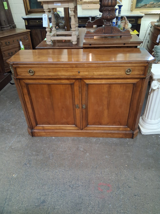 LOUIS XVI CHERRY CONSOLE CABINET