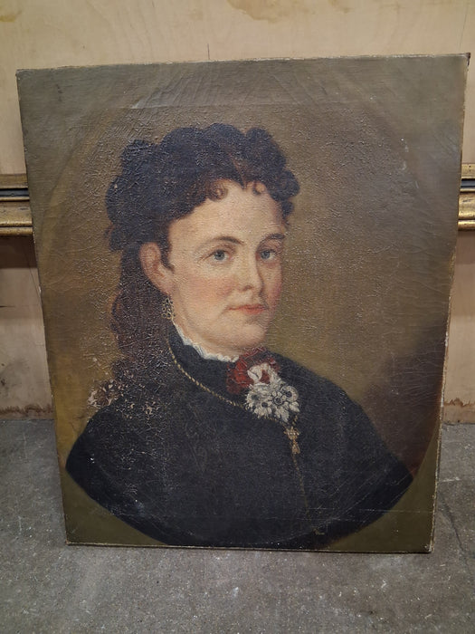AS FOUND FEMALE PORTAIT UNFRAMED