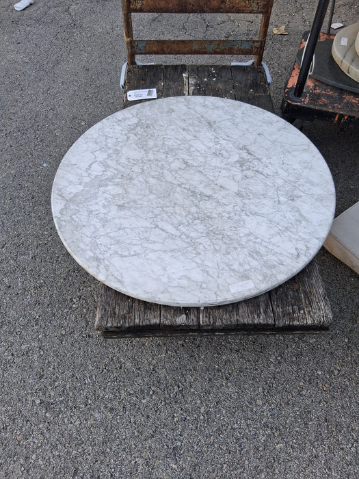 ROUND WHITE MARBLE TABLE TOP