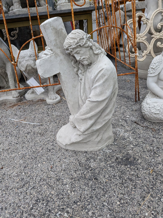 CONCRETE JESUS CARRING THE CROSS