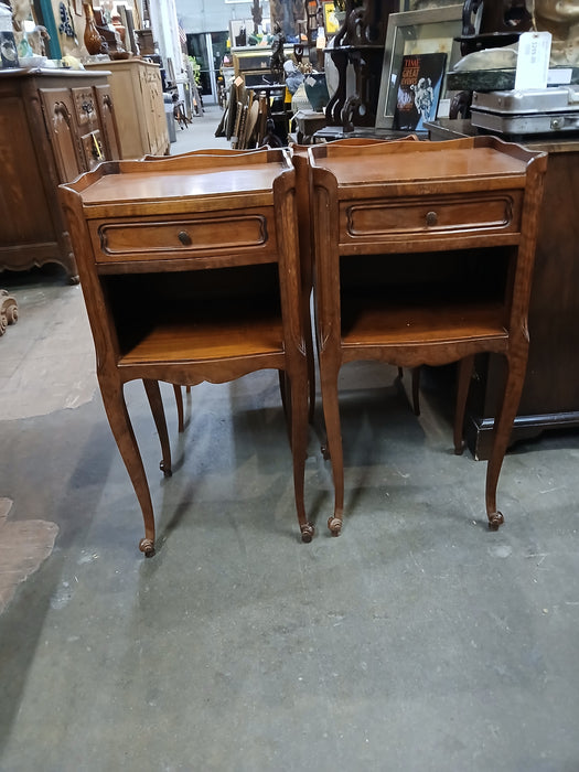 PAIR OF LOUIS XV CHERRY SIDE CABINETS