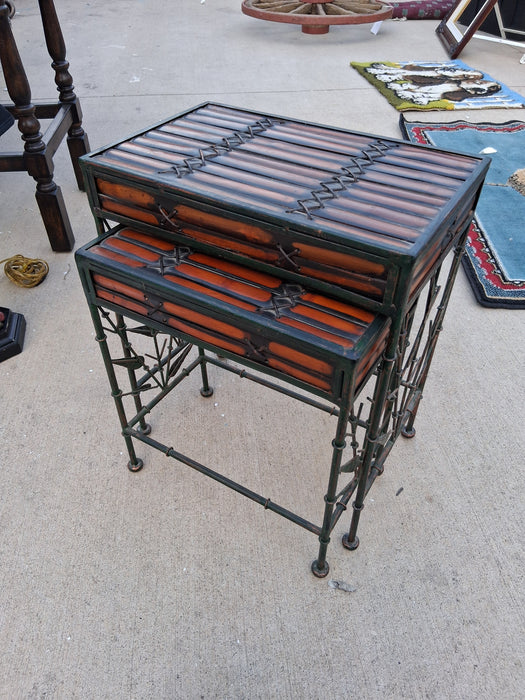 SMALL FAUX BAMBOO  TABLE 1 OF  2