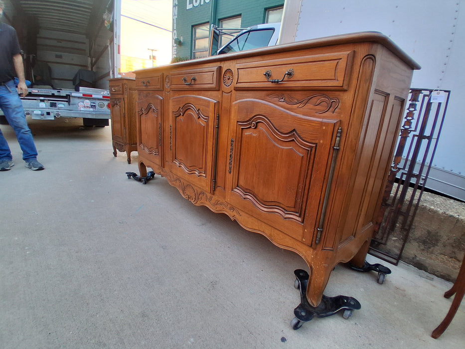 LOUIS XV OAK SIDEBOARD