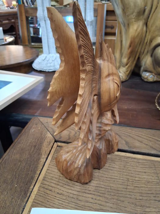 CARVED WOOD KING FISH
