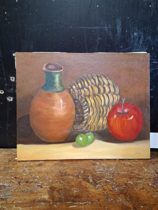 UNFRAMED SOUTHWEST POTTERY PAINTING