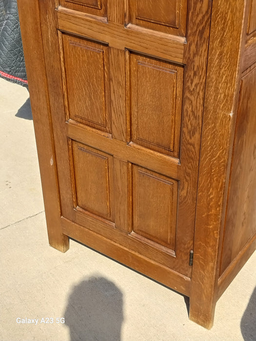 OAK ONE DOOR HALL ROBE