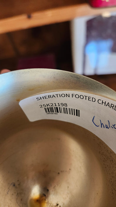 STERLING SHERATION FOOTED CHALICE